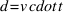 d = v \cdot t
