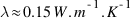 lambda approx 0.15 W.m^{-1}.K^{-1}