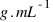 g.mL^{-1}