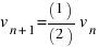 v_{n+1} = (1)/(2) v_n