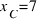 x_C = 7