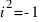 i^2 = -1