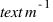 text{m}^{-1}