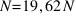 N = 19,62  N