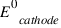 E^0_{cathode}