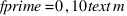 fprime=0,10 text{m}