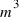 m^3