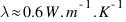 lambda approx 0.6 W.m^{-1}.K^{-1}