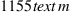 1155 \text{ m}