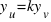 y_u = ky_v