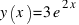 y(x) = 3 e^{2x}