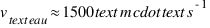 v_{\text{eau}} \approx 1500 \text{ m} \cdot \text{s}^{-1}