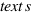 \text{s}