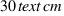 30 text{cm}