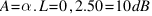 A=alpha.L=0,2.50=10 dB
