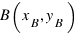 B(x_B, y_B)