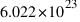 6.022 * 10^23