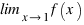 \lim_{x right 1} f(x)