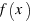 f(x)