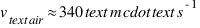 v_{\text{air}} \approx 340 \text{ m} \cdot \text{s}^{-1}