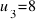 u_3 = 8