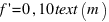 f prime = 0,10 text(m)