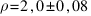 rho = 2,0 pm 0,08