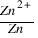 Zn^{2+}/Zn