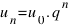 u_n = u_0 . q^n