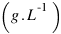 (g.L^-1)