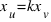 x_u = kx_v