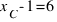 x_C - 1 = 6