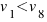 v_{1} < v_{8}