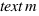 text{m}