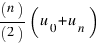(n)/(2)(u_0 + u_n)