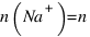 n(Na^+) = n(Cl^-) = n(NaCl) = 0.1 mol
