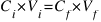 C_i * V_i = C_f * V_f