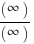 (infty)/(infty)