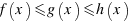 f(x) \<= g(x) \<= h(x)