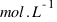 mol.L^{-1}