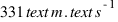 331  text{m} . text{s}^{-1}